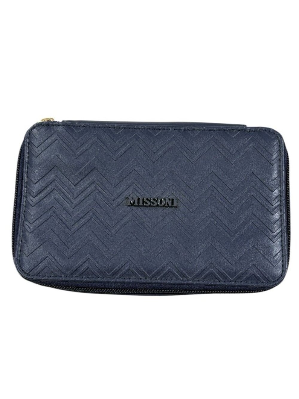 Missoni Exclusive Delta One Travel Case Pouch Blue Wave Zipper Ltd Edition